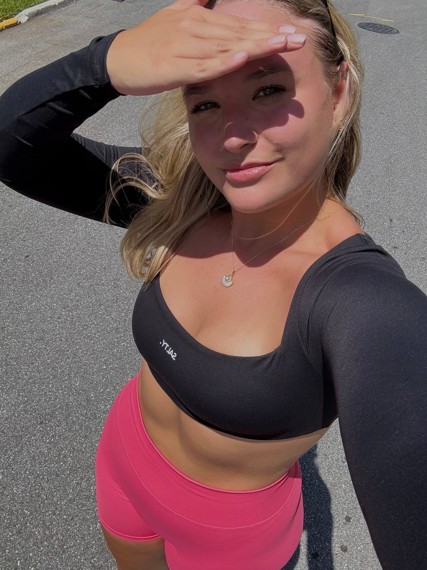 Lycra Crop - Black
